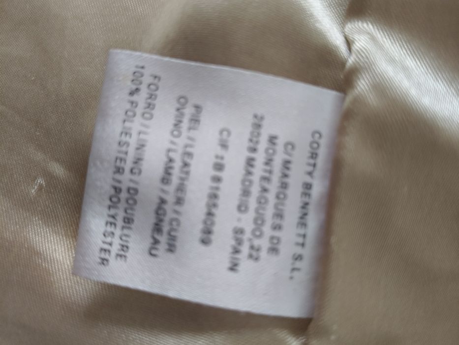Sacou/Jacheta  piele bej pt femei
