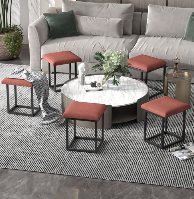 Пуф-трансформер 5-в-1: Стиль и компактность!