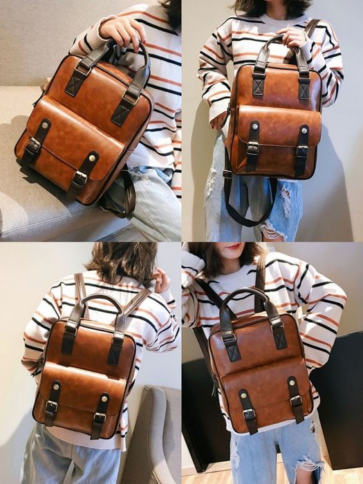 женский классический рюкзак сумка удобная кажанная, размер 26-33 см
ор