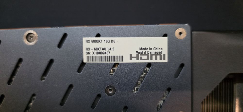 Видеокарта XFX Rx6800xt 16gb в идеальном состоянии. Возможен обмен. До