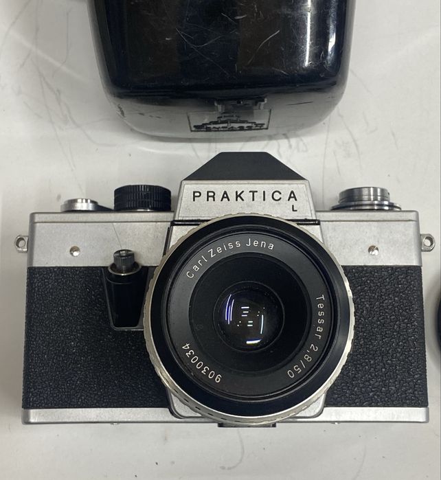 Aparat foto analog Praktica L-Carl zeiss Jena Tessar Zebra