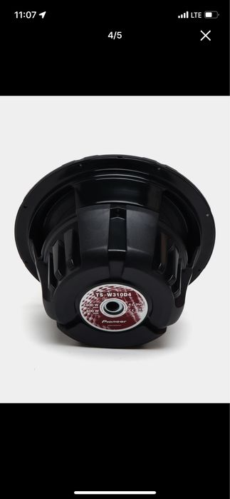 Pioneer TS-W310D4 сабвуфер 1400W 12 dyum kuchli bass