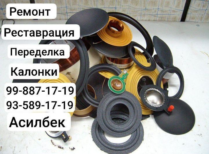 Ремонт переделка динамиков, сабвуферов всех видов.