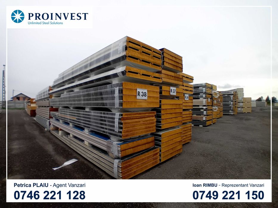 Panouri sandwich – Calitate a II-a, Pașcani! Prețuri de producător !