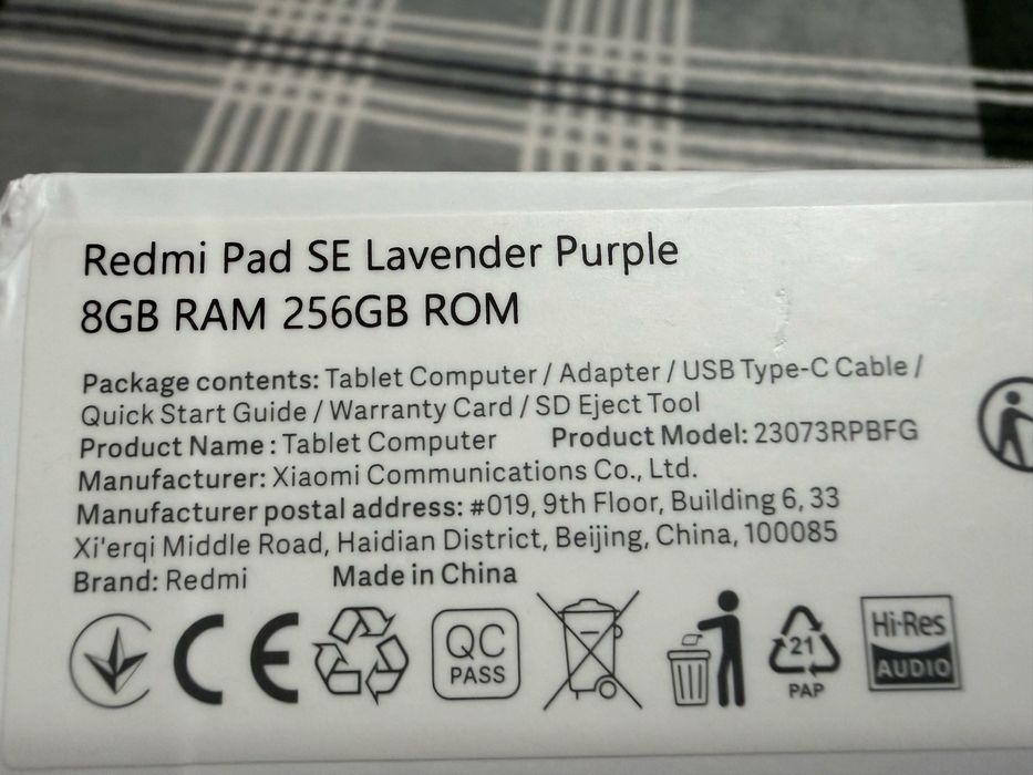 Планшет Xiaomi Redmi Pad SE, (8/256 ГБ)