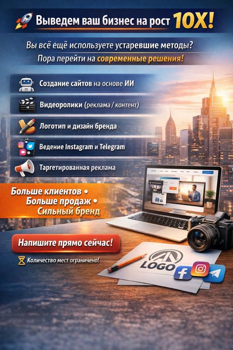 Рост бизнеса через маркетинг, SMM и искусственный интеллект уже сегодн