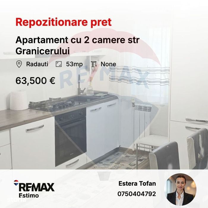 Apartament cu 2 camere str Granicerului