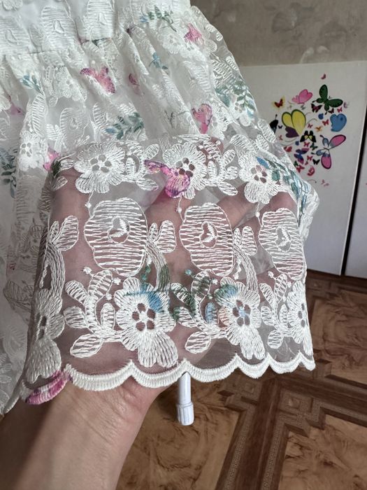 Летнее платье на девочку 7-8 лет