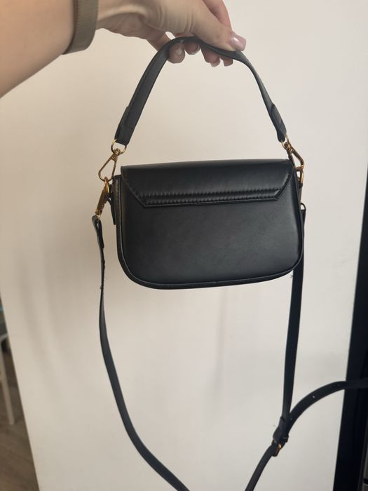 Geanta neagra imitatie de piele