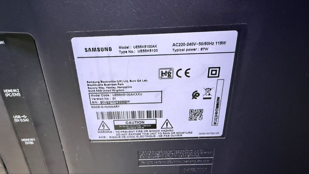 Televizor Samsung 55”(140cm) full Hd