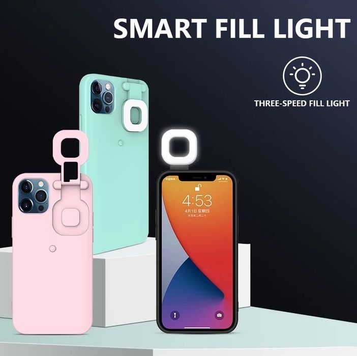 Калъф за iphone 11 и 11pro с вграден селфи ринг