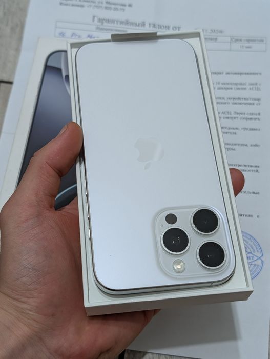 iPhone 16 Pro Max 256 gb ёмкость 95 физ симкой
