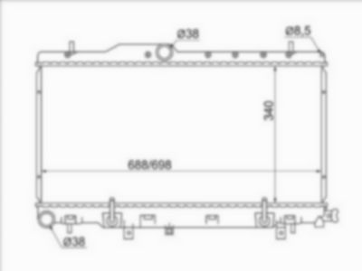 Радиатор  Subaru Legacy