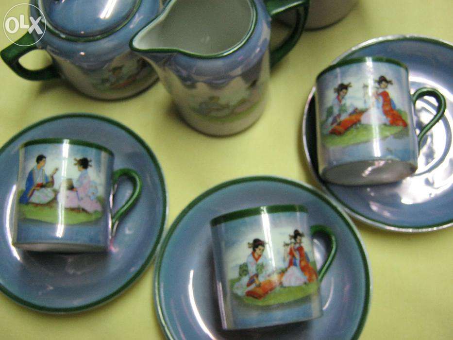 Set portelan Bavaria,pt 3 persoane,motive asiatice.