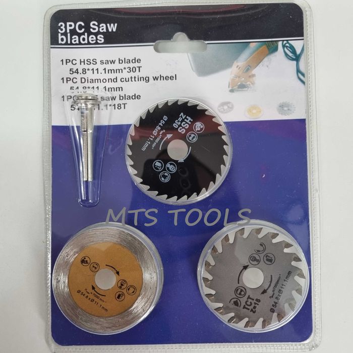 Set discuri freze debitat lemn plastic cu prindere biax 8 piese