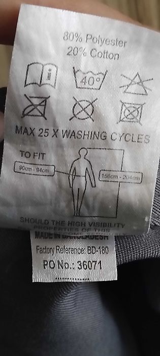 Работен, карго панталон със светлоотразителна лента