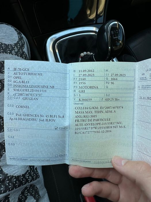 Opel Insignia Limousine NB | 2.0 CDTI (130 CP)