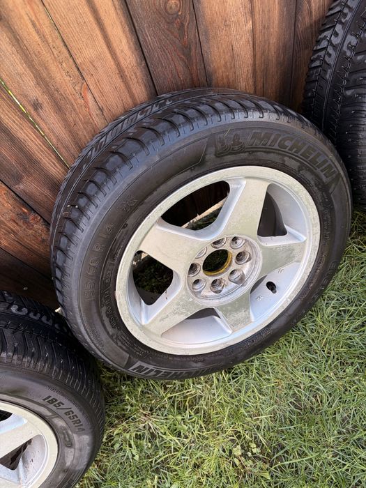 Set 4 jante aliaj R14 185/60 + roata de rezerva