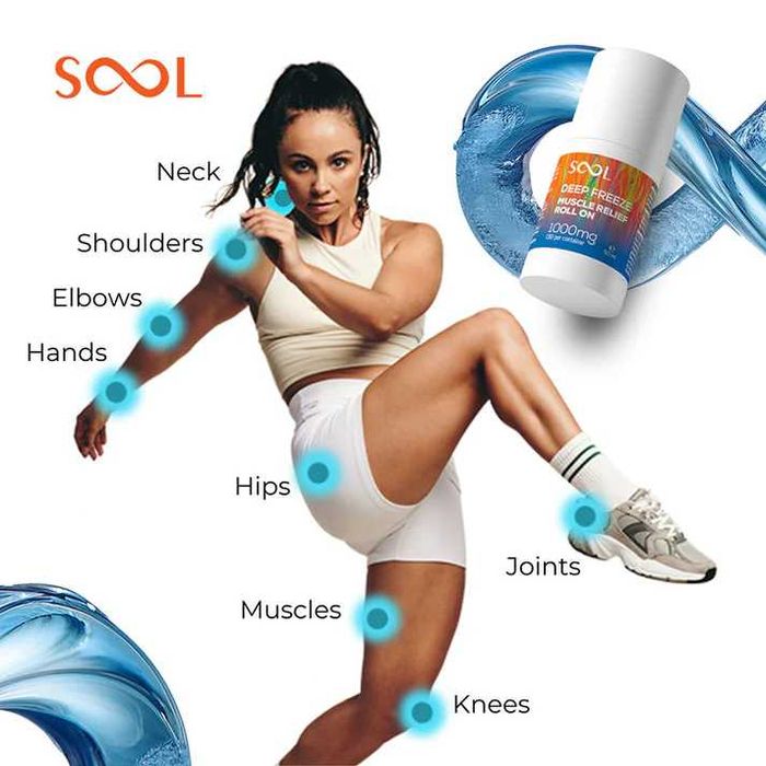 SOOL Рол-он за облекчаване на мускулите със замразяване CBD 50 мл