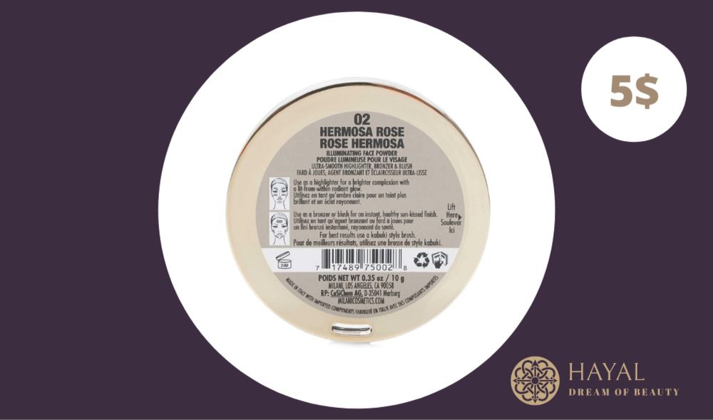 Milani Hermosa rose 02. Highlighter illuminator