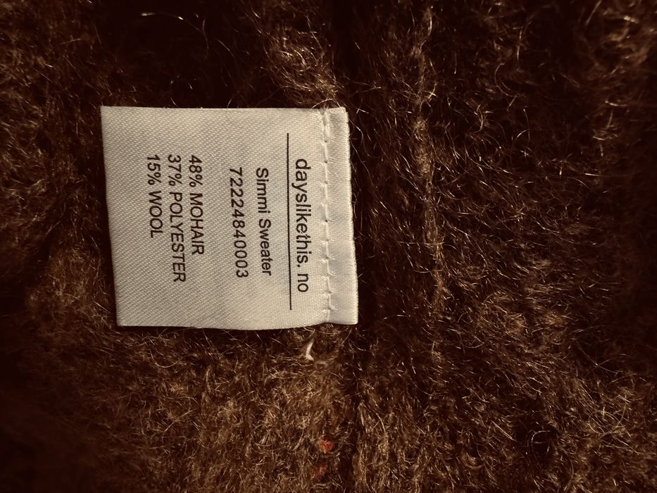 Days like this страхотен мохерен пуловер М оувърсайз