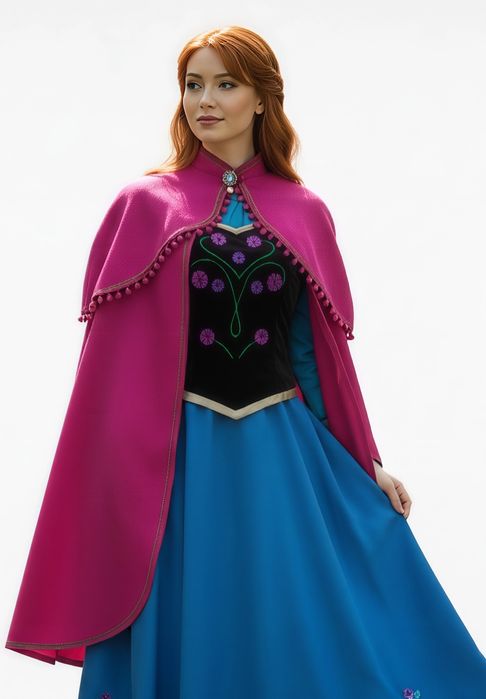 Costum Anna Elsa frozen cosplay S, M, L calitate fabricat în România