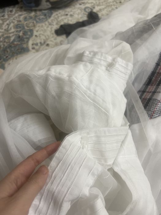 Шторы с двумя комплектами тюля