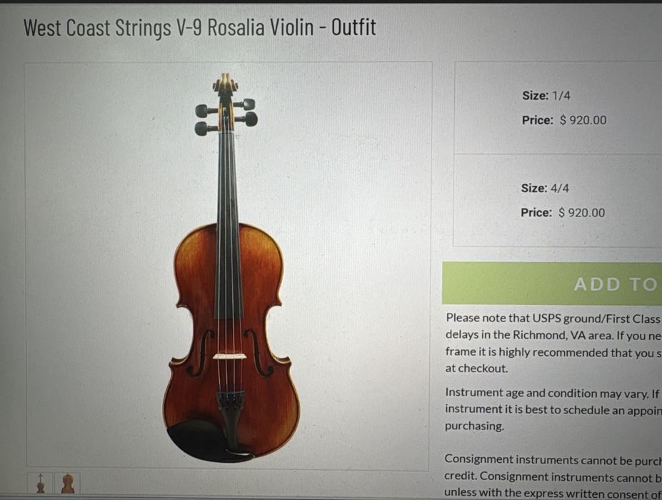 Продается скрипка