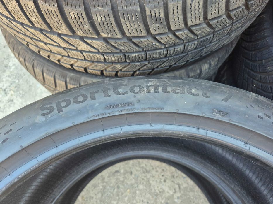 2 Anvelope de VARA - 285/35/22 - Continental Sport Contact 7 - APP NOI - DOT 2023 !