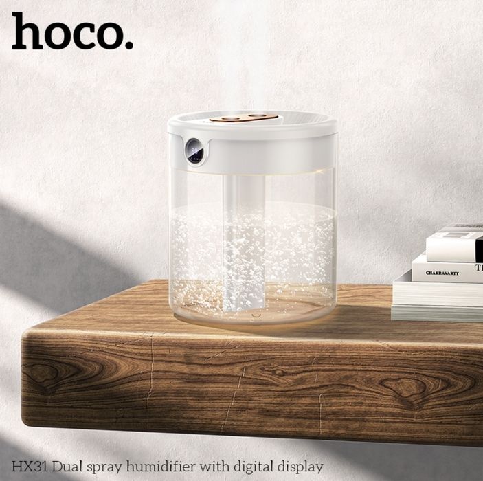 Hoco HX31  Увлажнитель 1.4л с цифровым дисплеем и двойным распылением