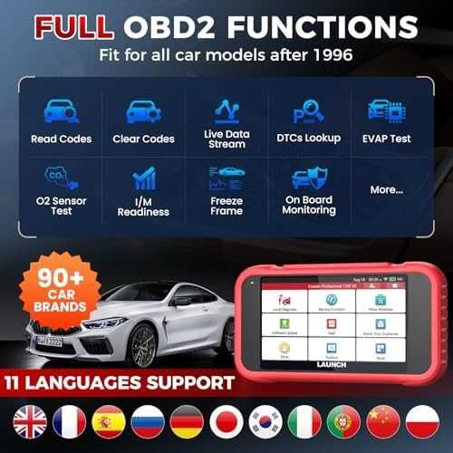 Нов OBD2 Скенер LAUNCH CRP123E V3.0 Диагностичен уред за кола автомобил