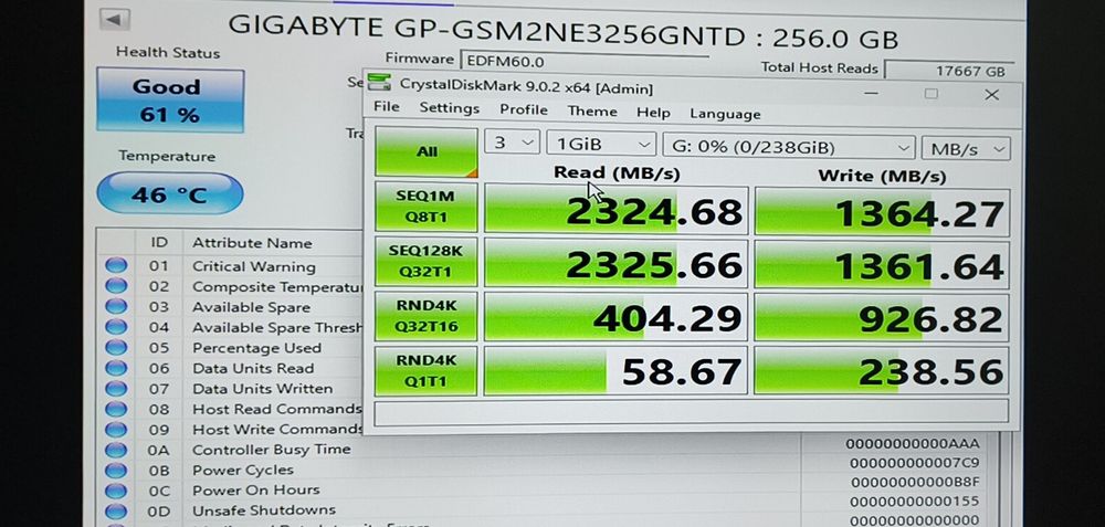 SSD Gigabyte/Kingston