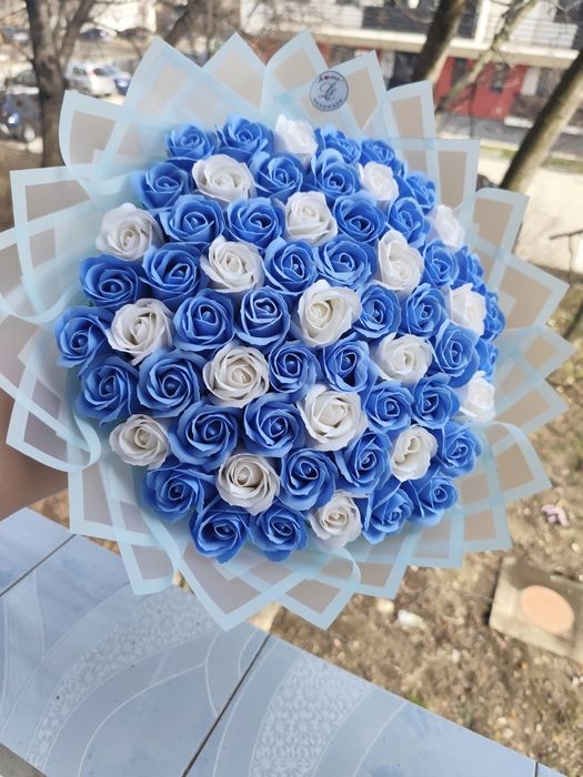 Buchet de trandafiri din săpun