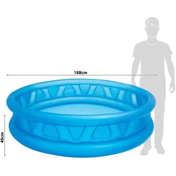 Piscina gonflabila Intex Soft Side, +3 ani, 188 x 46 cm,noua,pompa GRATIS