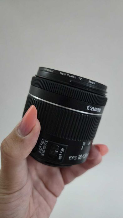 Vand Canon EF-S 18-55mm f/3.5-5.6 IS II + filtru polaroid multi-coated UV