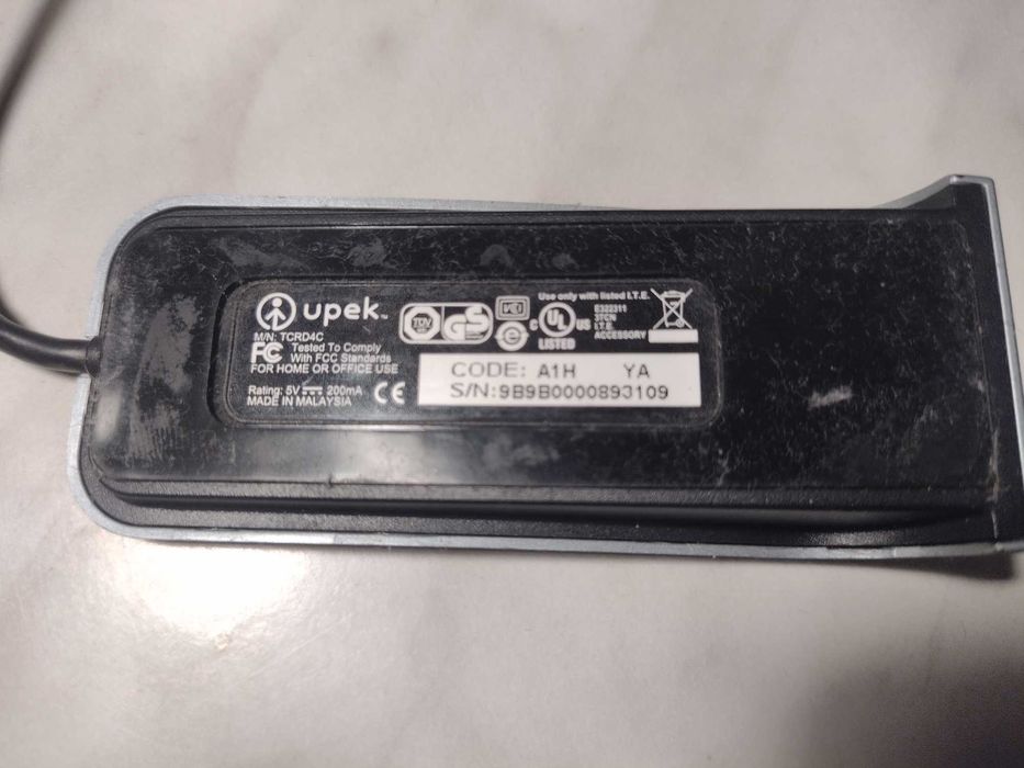 Cititor de amprente Upek Eikon, made in Malaysia, usb 2.0