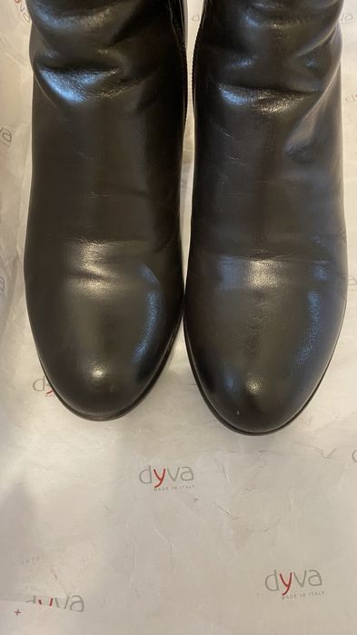 Итальянские кожаные сапоги