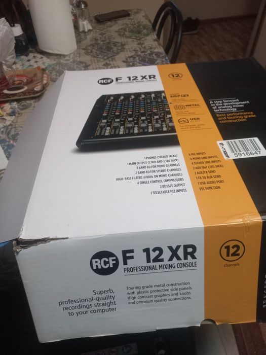 Mixer RCF12 pasiv plus boxe active HK