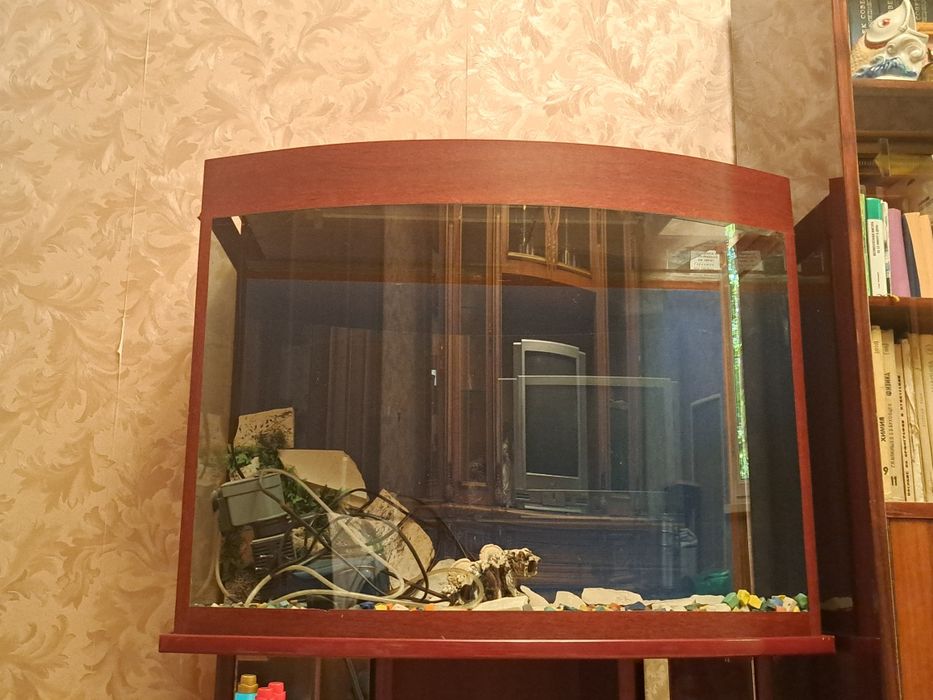 Аквариум для рыбок 150л, полностью оснащённый