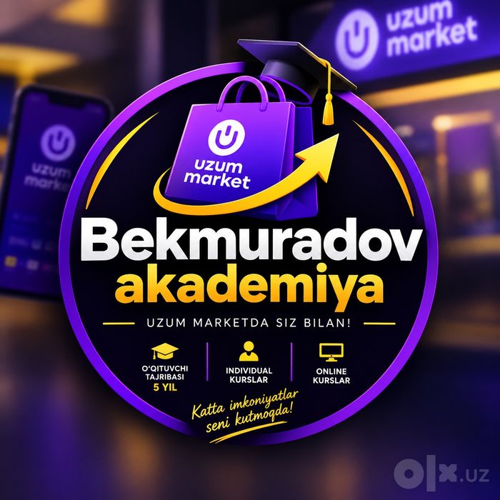 Uzum marketda savdo qilishni professional tarzda o'rgataman