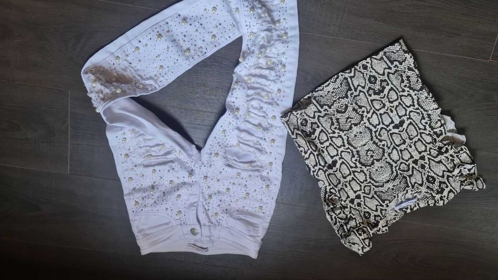 Уникален панталон с перли и блузка