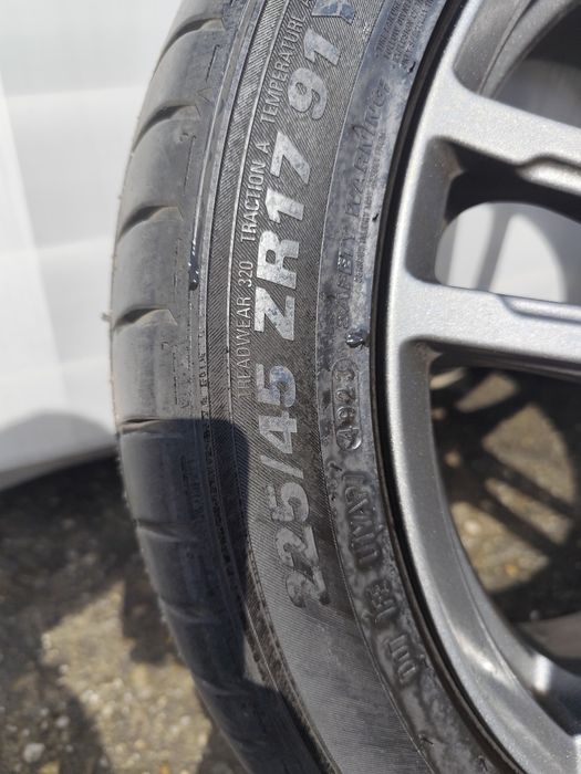 Jante roti 5×112 r17 Skoda ,Audi ,Seat vw ,golf 5 6 7 8 passat Cc + anvelope 225 45 r17 vara dot 2023
