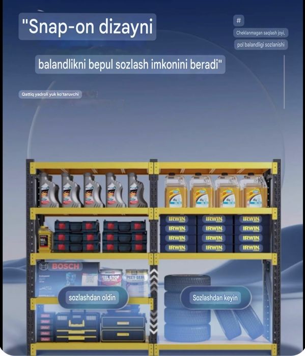 Стеллаж stellaj metall 4 polkali