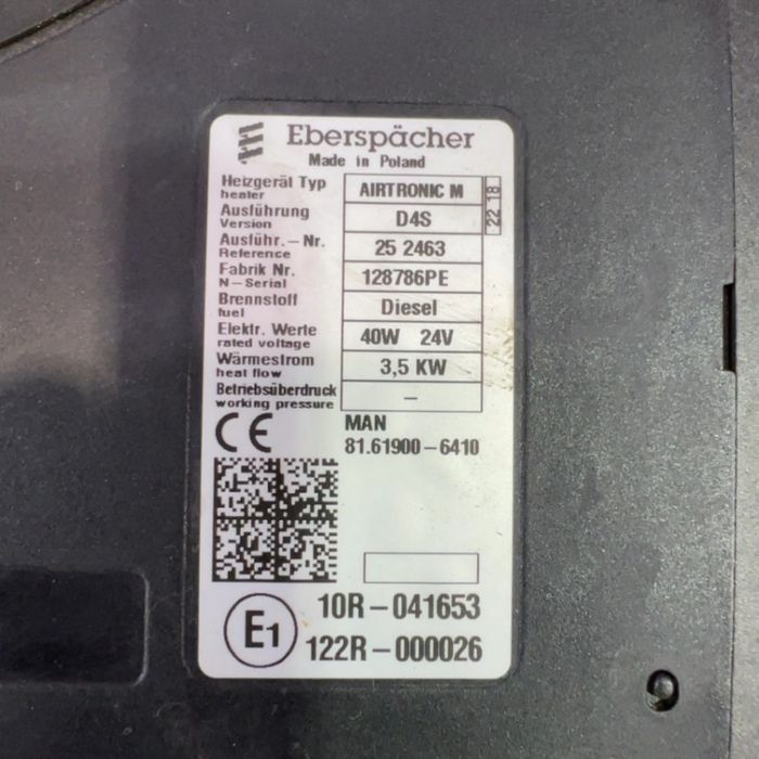 81619006410 Încălzitor de aer EBERSPÄCHER,AIRTRONIC,MAN TGS (01.07-12.21) MAN