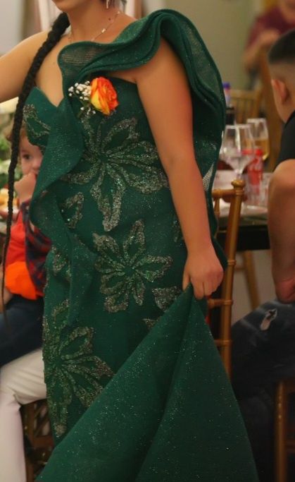 Rochie de seara verde smarald