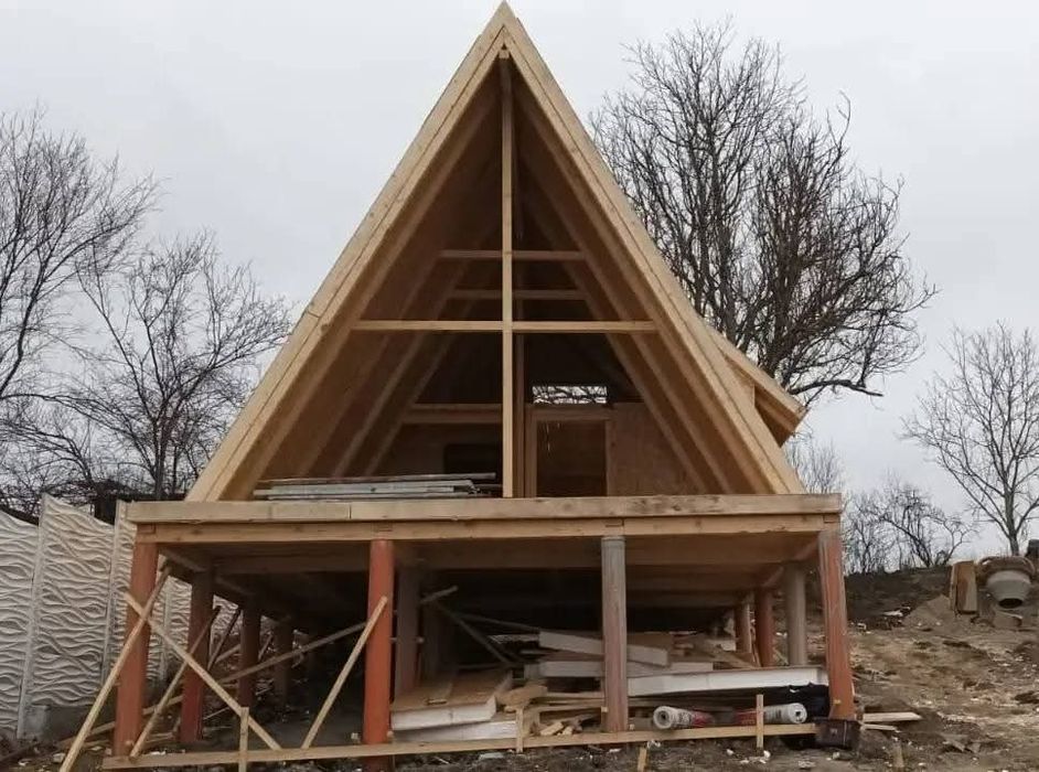 Vand  Construim casa de cabana tip A Frame house modulare exista

Cons