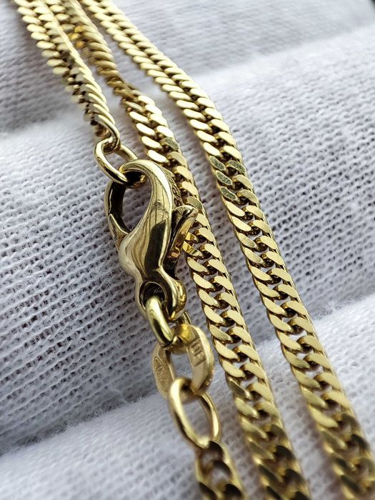 Lantisor lant aur retro 18k pentru ou Faberge pandantiv