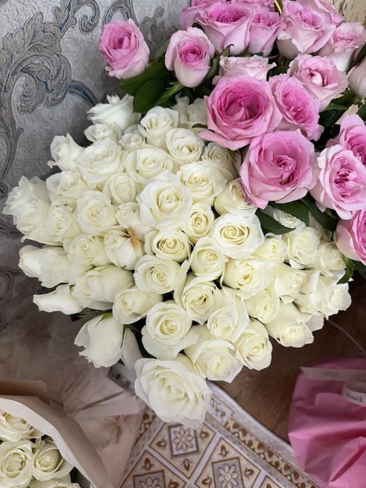Букет из белых роз