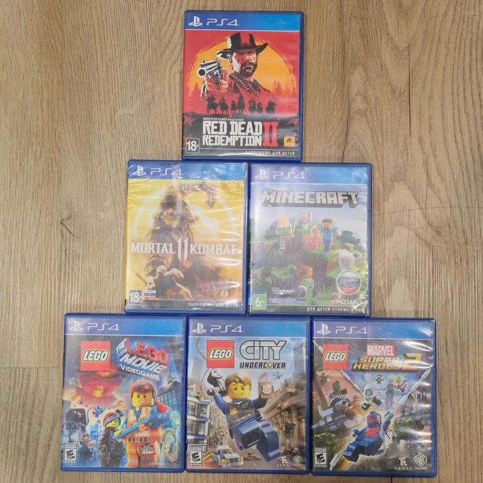 Sony Play Station 4 (500 Гб) + 1 контроллер + 6 игр | PS4