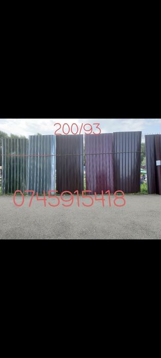 Tablă cutată Colorată și zincată